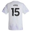 Camisola Manchester United Yoro 15 Homen Equipamento 2ª 2025-26